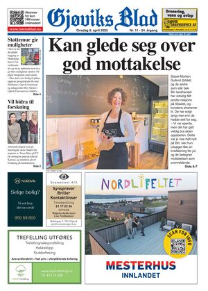 Forside Gjøviks Blad