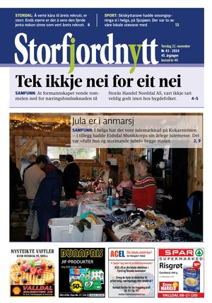 Forside Storfjordnytt