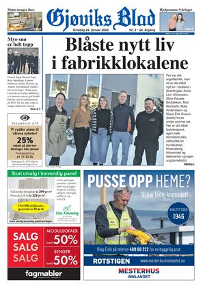 Forside Gjøviks Blad