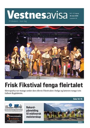 Forside Vestnesavisa